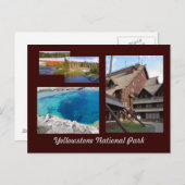 Yellowstone-Nationalpark Postkarte (Vorne/Hinten)