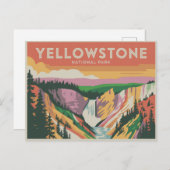 Yellowstone Nationalpark Postkarte (Vorne/Hinten)