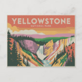 Yellowstone Nationalpark Postkarte (Vorderseite)
