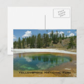 Yellowstone-Nationalpark Postkarte (Vorne/Hinten)