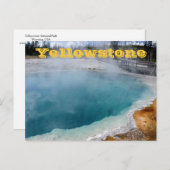 Yellowstone Nationalpark Postkarten (Vorne/Hinten)