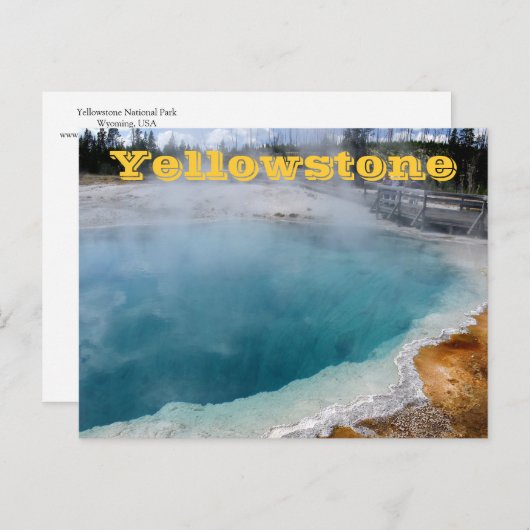 Yellowstone Nationalpark Postkarten (Vorne/Hinten)