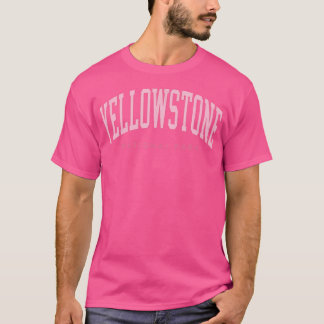 Yellowstone Nationalpark Preppy Throwback Womens T-Shirt