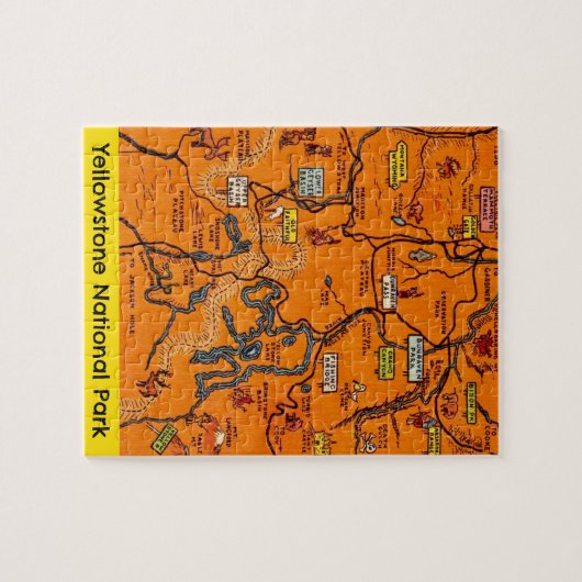Yellowstone Nationalpark Puzzle (Horizontal)