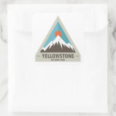 Yellowstone-Nationalpark Quadratischer Aufkleber (Tasche)