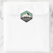 Yellowstone-Nationalpark Quadratischer Aufkleber (Tasche)