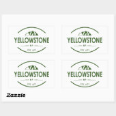 Yellowstone-Nationalpark Rechteckiger Aufkleber (Blatt)