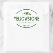 Yellowstone-Nationalpark Rechteckiger Aufkleber (Tasche)
