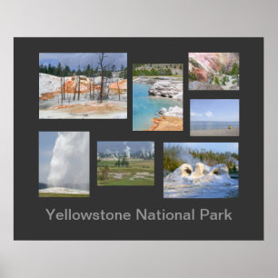 Yellowstone Nationalpark Reise-Plakat Poster