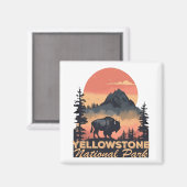 Yellowstone Nationalpark Reisen Magnet (Vorderseite/Rückseite)