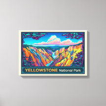 Yellowstone-Nationalpark-Reiseposter