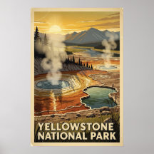 Yellowstone-Nationalpark Retro