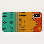 Yellowstone Nationalpark Retro Wyoming USA Bison Case-Mate iPhone Hülle (Rückseite (Horizontal))