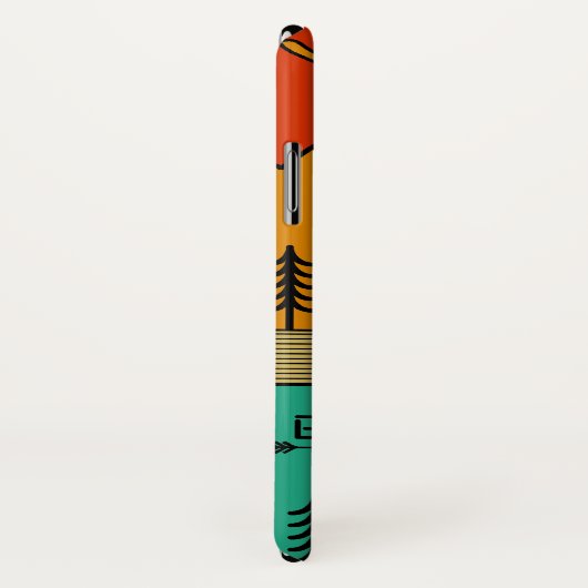 Yellowstone Nationalpark Retro Wyoming USA Bison Case-Mate iPhone Hülle (Hinten/Rechts)