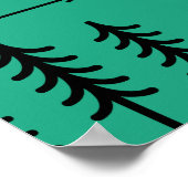 Yellowstone Nationalpark Retro Wyoming USA Bison Poster (Ecke)