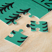 Yellowstone Nationalpark Retro Wyoming USA Bison Puzzle (Seite)