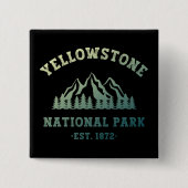 Yellowstone Nationalpark Rodelbahn Camping Button (Vorderseite)