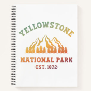 Yellowstone Nationalpark Rodelbahn Camping Notizblock