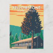 Yellowstone Nationalpark Roosevelt Lodge Cabins Postkarte (Vorderseite)
