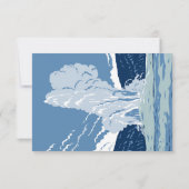 Yellowstone Nationalpark RSVP Card Retro Karte (Rückseite)
