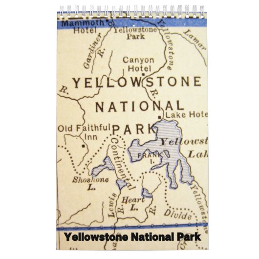 Yellowstone Nationalpark Sammlung Mauer Kalender (Titelbild)