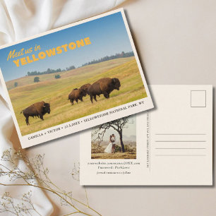 Yellowstone Nationalpark Save the Date Postcard Postkarte