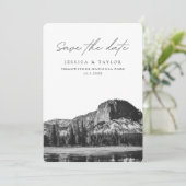 Yellowstone Nationalpark Save the Date Wedding Einladung (Stehend Vorderseite)