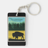 Yellowstone-Nationalpark Schlüsselanhänger (Rückseite)
