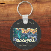 Yellowstone-Nationalpark Schlüsselanhänger (Vorderseite)