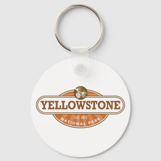 Yellowstone-Nationalpark Schlüsselanhänger (Vorderseite)