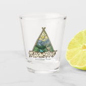 Yellowstone-Nationalpark Schnapsglas (Vorderseite)