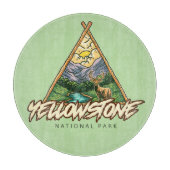 Yellowstone-Nationalpark Schneidebrett (Vorderseite)