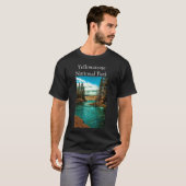 Yellowstone Nationalpark Schwarzes Shirt (Vorne ganz)
