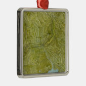 Yellowstone Nationalpark Silbernes Ornament (Rechts)