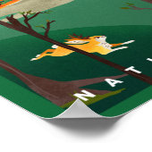 Yellowstone Nationalpark Sommer-Straße Poster (Ecke)