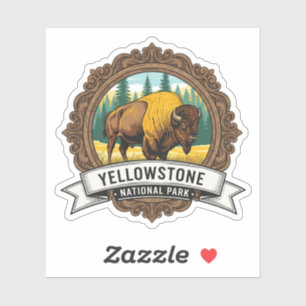 Yellowstone Nationalpark Souvenir Aufkleber