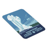 Yellowstone Nationalpark Souvenir Magnet (Rechte Seite)