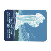 Yellowstone Nationalpark Souvenir Magnet (Horizontal)
