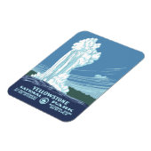 Yellowstone Nationalpark Souvenir Magnet (Linke Seite)