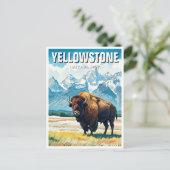Yellowstone Nationalpark Souvenir Postkarte (Stehend Vorderseite)