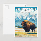 Yellowstone Nationalpark Souvenir Postkarte (Vorne/Hinten)
