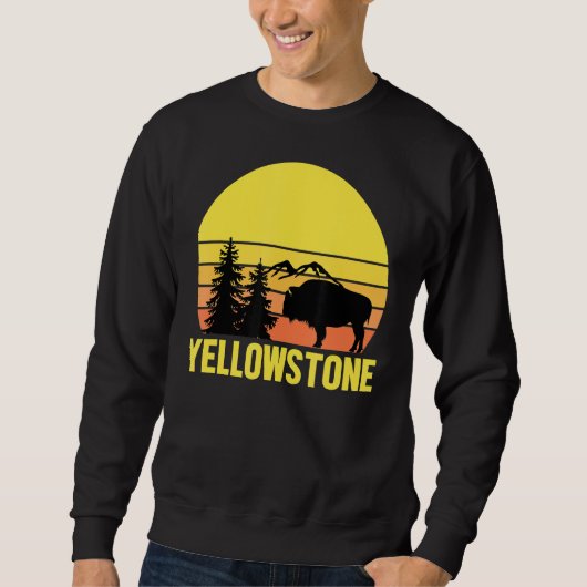 Yellowstone Nationalpark Sunset 1 Sweatshirt (Vorderseite)