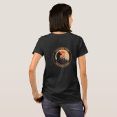 Yellowstone Nationalpark, Sunset Wolf Art, Circle T-Shirt (Schwarz voll)