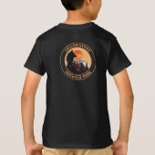 Yellowstone Nationalpark, Sunset Wolf Art, Circle T-Shirt (Rückseite)