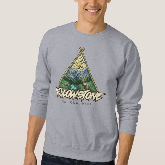 Yellowstone-Nationalpark Sweatshirt (Vorderseite)