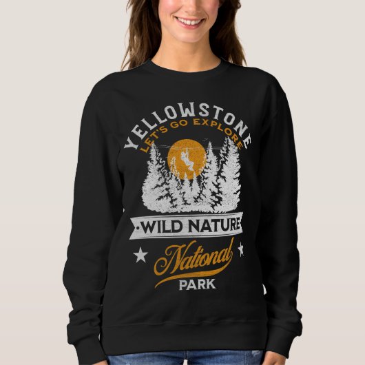 Yellowstone-Nationalpark Sweatshirt (Vorderseite)