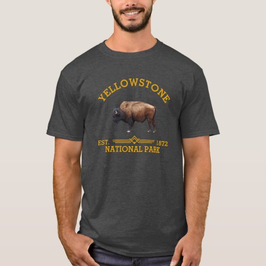 Yellowstone Nationalpark T - Shirt (Vorderseite)