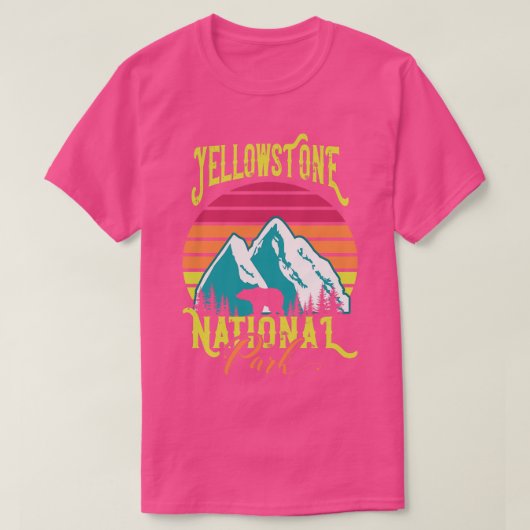 Yellowstone-Nationalpark T-Shirt (Design vorne)