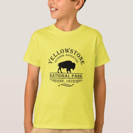 Yellowstone Nationalpark T-Shirt (Vorderseite)