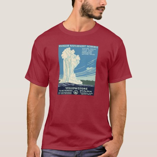 Yellowstone Nationalpark T-Shirt (Vorderseite)
